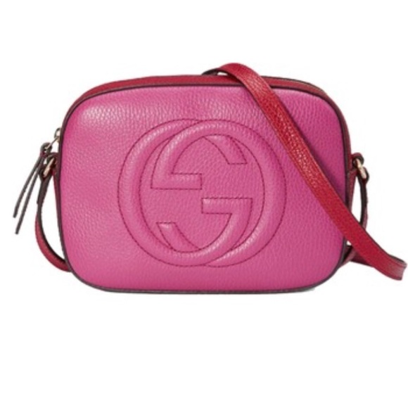 pink and red gucci bag